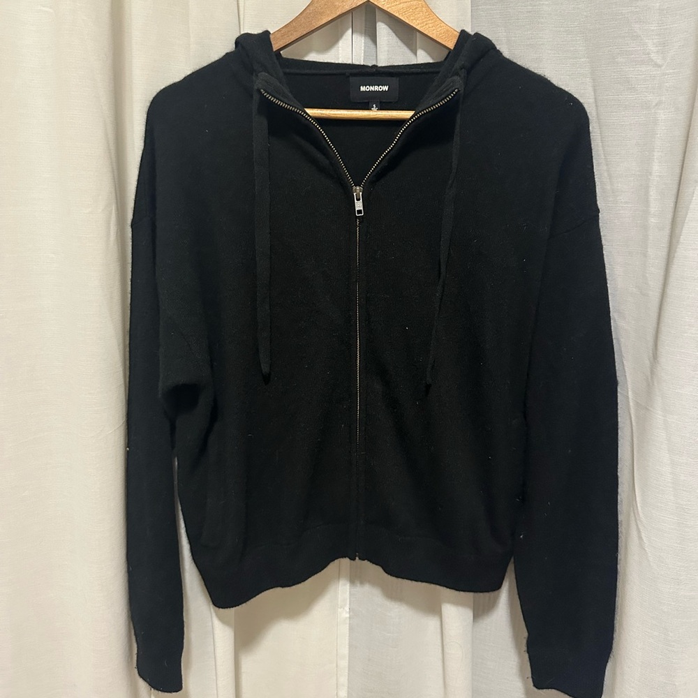 Monrow Cashmere Zip Up